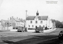 Ferryhill Market Place with Town Hall c1950s.