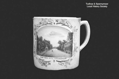 Souvenir Mug showing Carlton Hill Spennymoor.